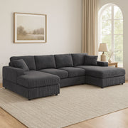 3 Piece Double Chaise Sectional Sofa - R&R Furniture Gallery (Fountain Valley, CA)