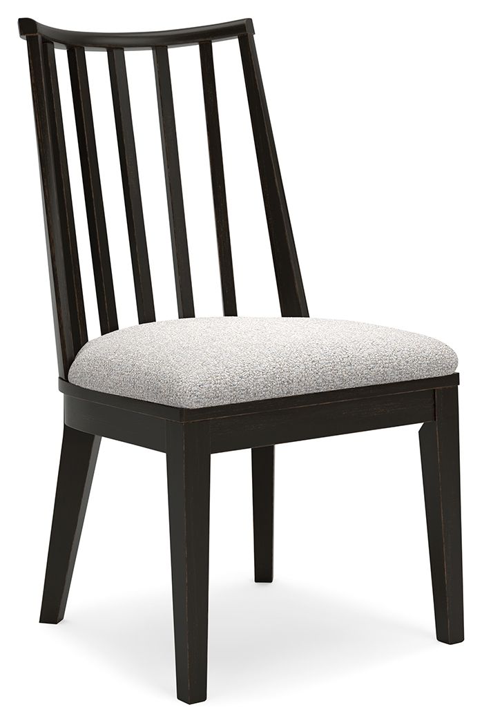 Galliden - Dining Upholstered Side Chair (Set of 2) - Black - R&R Furniture Gallery (Fountain Valley, CA)