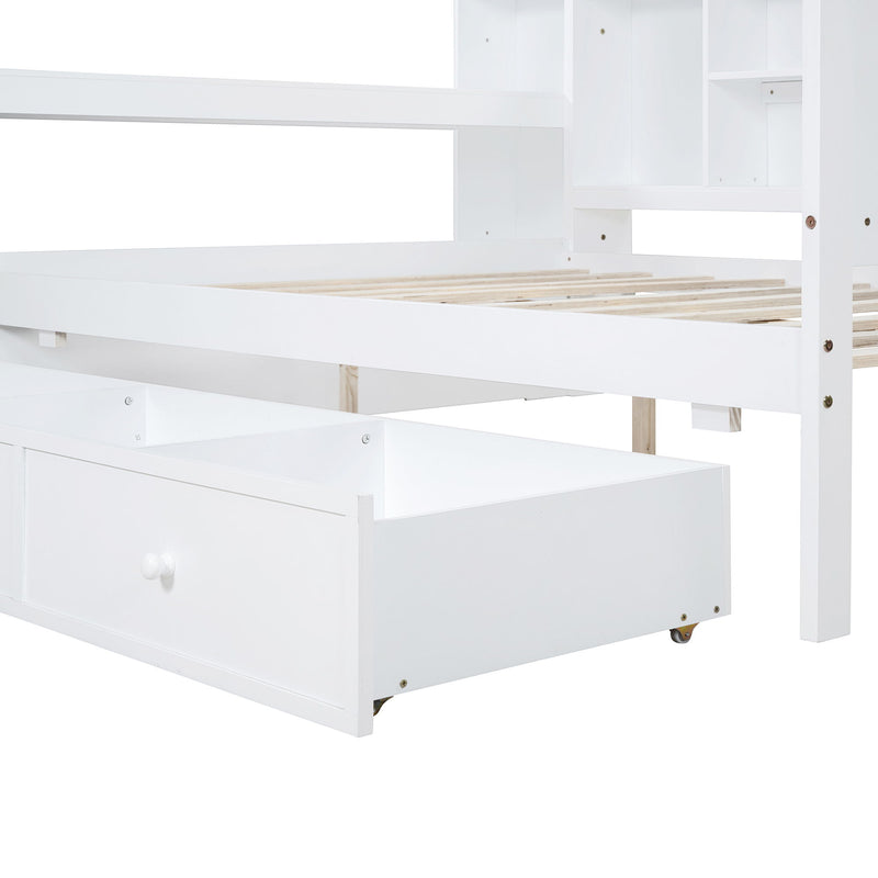 Daybed With 3 Drawers USB Ports And Desk - R&R Furniture Gallery (Fountain Valley, CA)