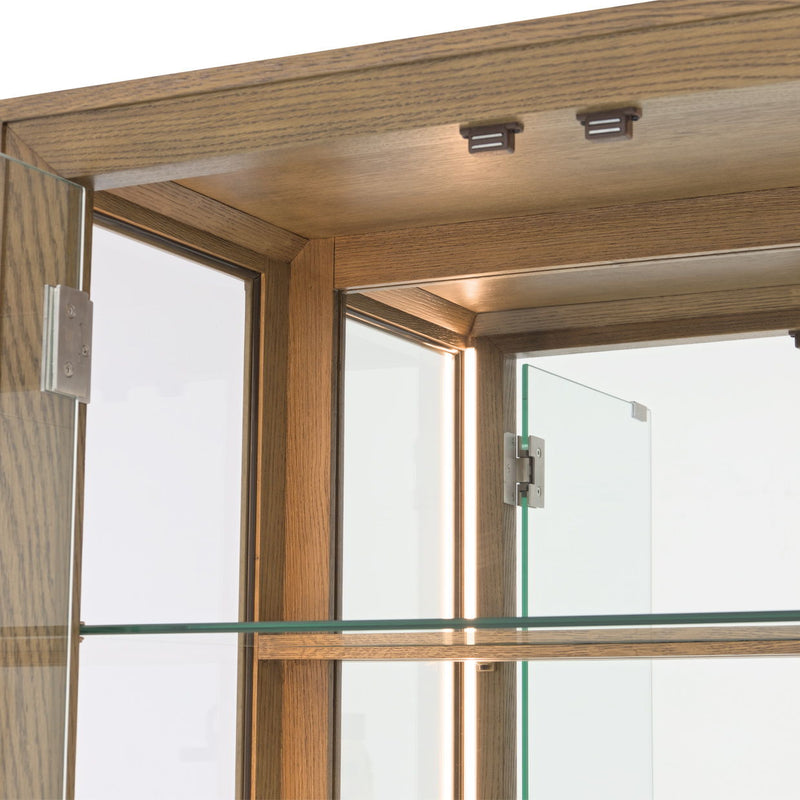 Portrait - Display Cabinet - Sienna Brown - R&R Furniture Gallery (Fountain Valley, CA)