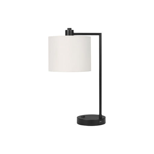 Lighting, Table Lamp, USB Port Included, Modern - Black / Cream - R&R Furniture Gallery (Fountain Valley, CA)