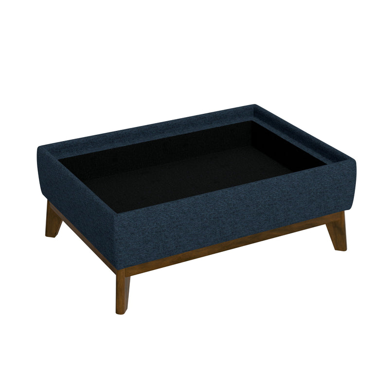 Reversible Tray Ottoman - Blue - R&R Furniture Gallery (Fountain Valley, CA)