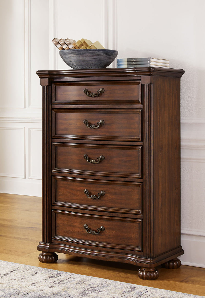 Lavinton - Five Drawer Chest - Brown - R&R Furniture Gallery (Fountain Valley, CA)