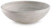 Signature Design by Ashley Meadie bowl from Plates & Bowls collection, featuring a modern, stylish ceramic design.