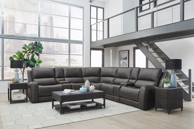 Belmont - Zero Gravity Power Reclining Sectional With Power Adjustable Headrests - R&R Furniture Gallery (Fountain Valley, CA)