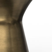 Raquel - Side Table - Antique Brass / White - R&R Furniture Gallery (Fountain Valley, CA)
