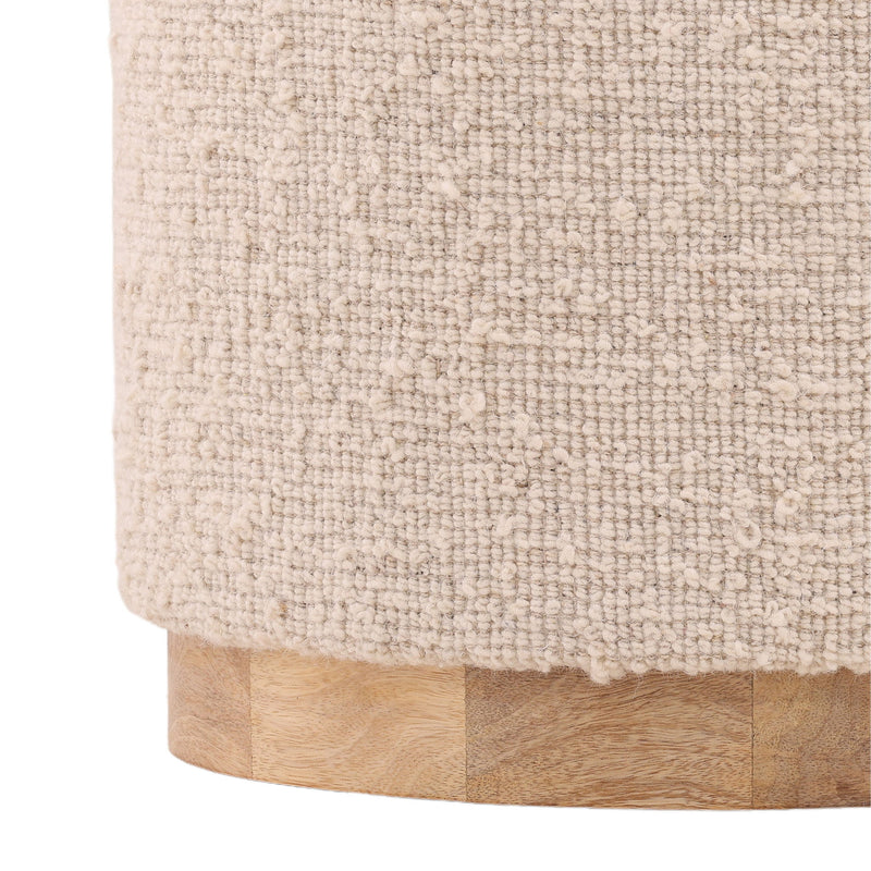 Gema - Stool - Ivory And Natural