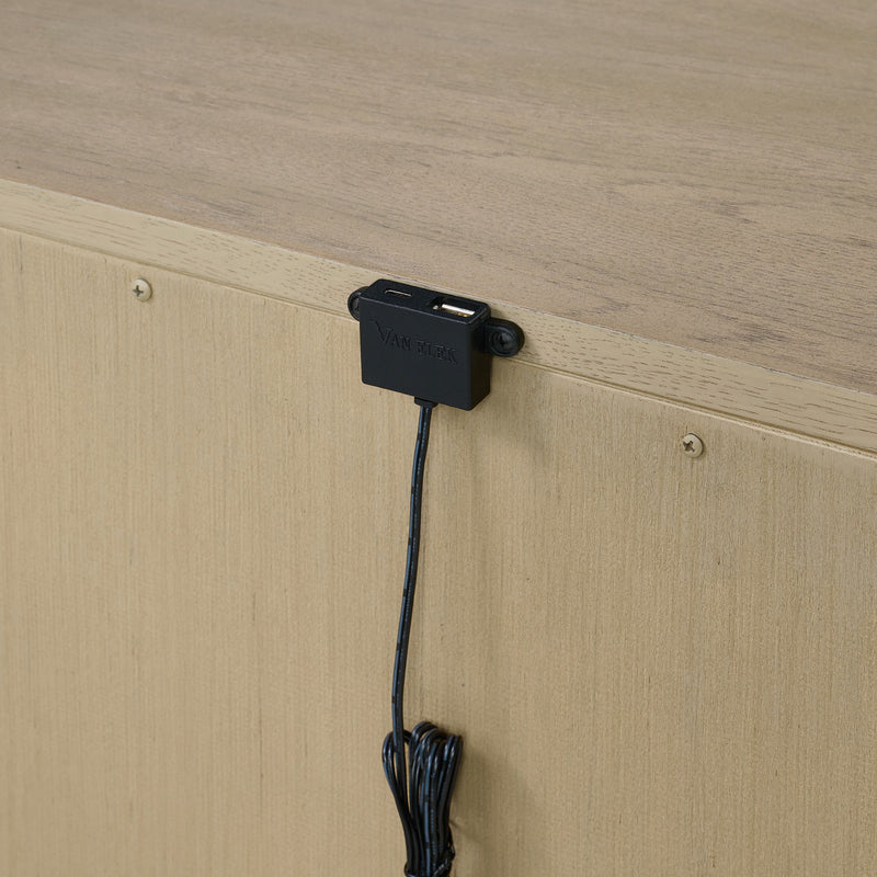 3 Drawer Nightstand With USB Charging Port - Brown - R&R Furniture Gallery (Fountain Valley, CA)