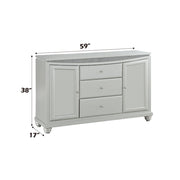 Maverick - Server - Platinum - R&R Furniture Gallery (Fountain Valley, CA)