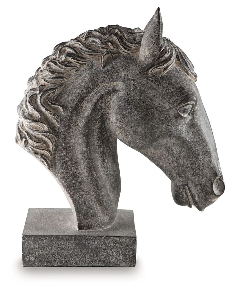Carnlow - Sculpture - Antique Black - R&R Furniture Gallery (Fountain Valley, CA)
