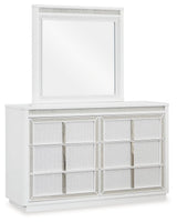 Chalanna - Dresser And Mirror - White - R&R Furniture Gallery (Fountain Valley, CA)