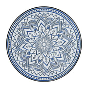 Outdoor Round Side Table With Mosaic Style Top And Curved Iron Legs - R&R Furniture Gallery (Fountain Valley, CA)