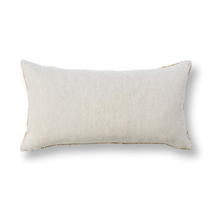 Natural-colored Mecca 14x26-inch accent pillow by Classic Home with soft fabric and subtle texture for stylish home decor.