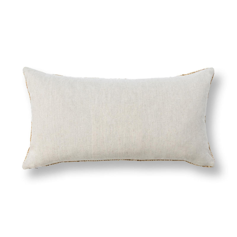 Natural-colored Mecca 14x26-inch accent pillow by Classic Home with soft fabric and subtle texture for stylish home decor.