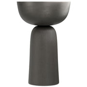Hughes - Cast Aluminum Side Table - Black - R&R Furniture Gallery (Fountain Valley, CA)
