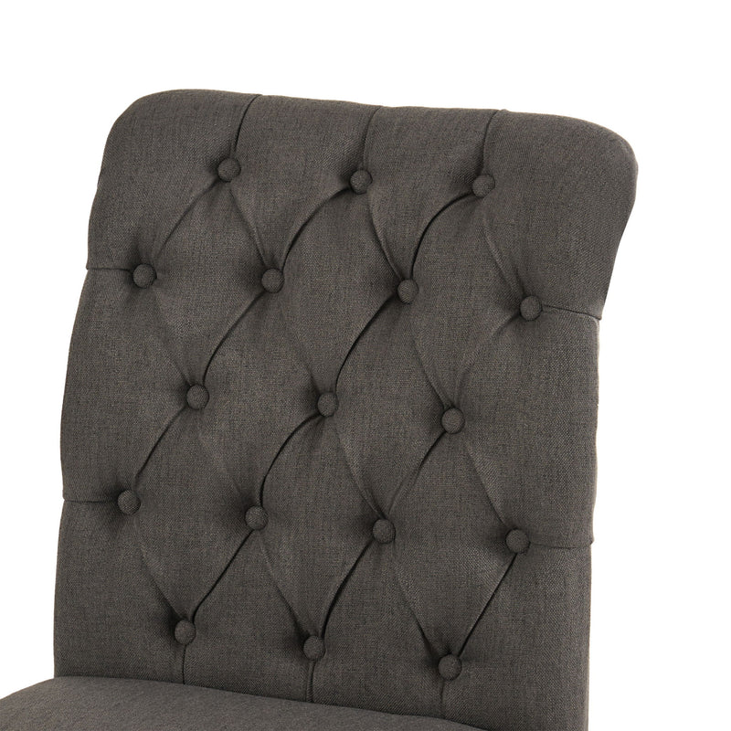 Broxton - Tuft Dining Rolltop Chairs With Button Tufted Backrest (Set of 2) - R&R Furniture Gallery (Fountain Valley, CA)