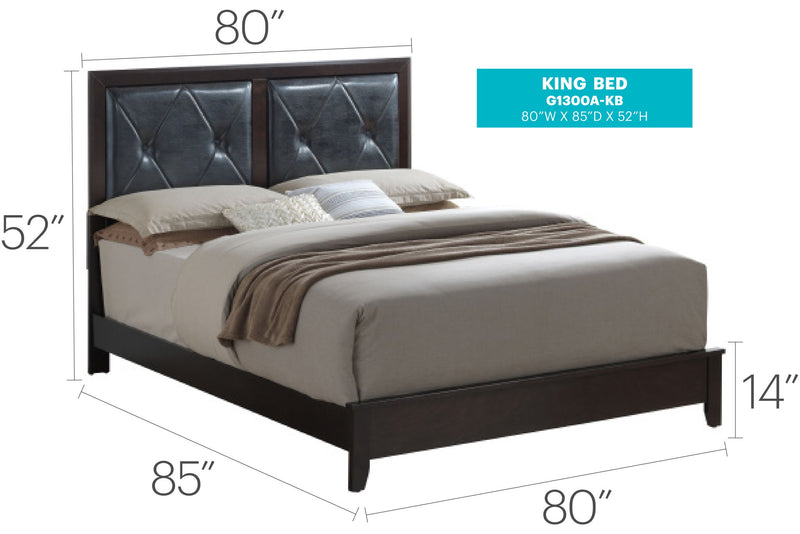 Padded Headboard Bed - R&R Furniture Gallery (Fountain Valley, CA)
