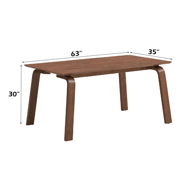 Ginny - Dining Table - Walnut - R&R Furniture Gallery (Fountain Valley, CA)