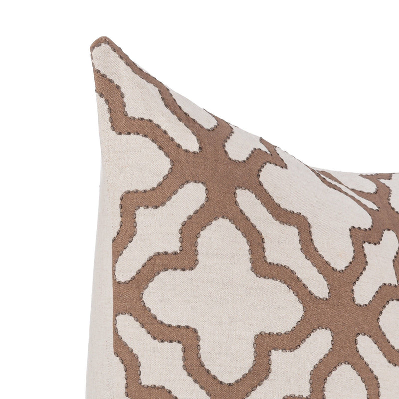 Lineage - Mullan 22" x 22"Pillow - Frothed Brown - R&R Furniture Gallery (Fountain Valley, CA)