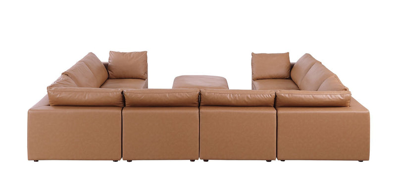 1100 - 9-Piece U-Shaped Sectional In Top-Grain Italian Leather