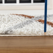 Loft Shag - 5' 3" X 7' Polypropylene Shaggy Area Rug - Ivory - R&R Furniture Gallery (Fountain Valley, CA)