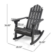 Echoes - Outdoor Acacia Wood Adirondack Rocking Chair - R&R Furniture Gallery (Fountain Valley, CA)