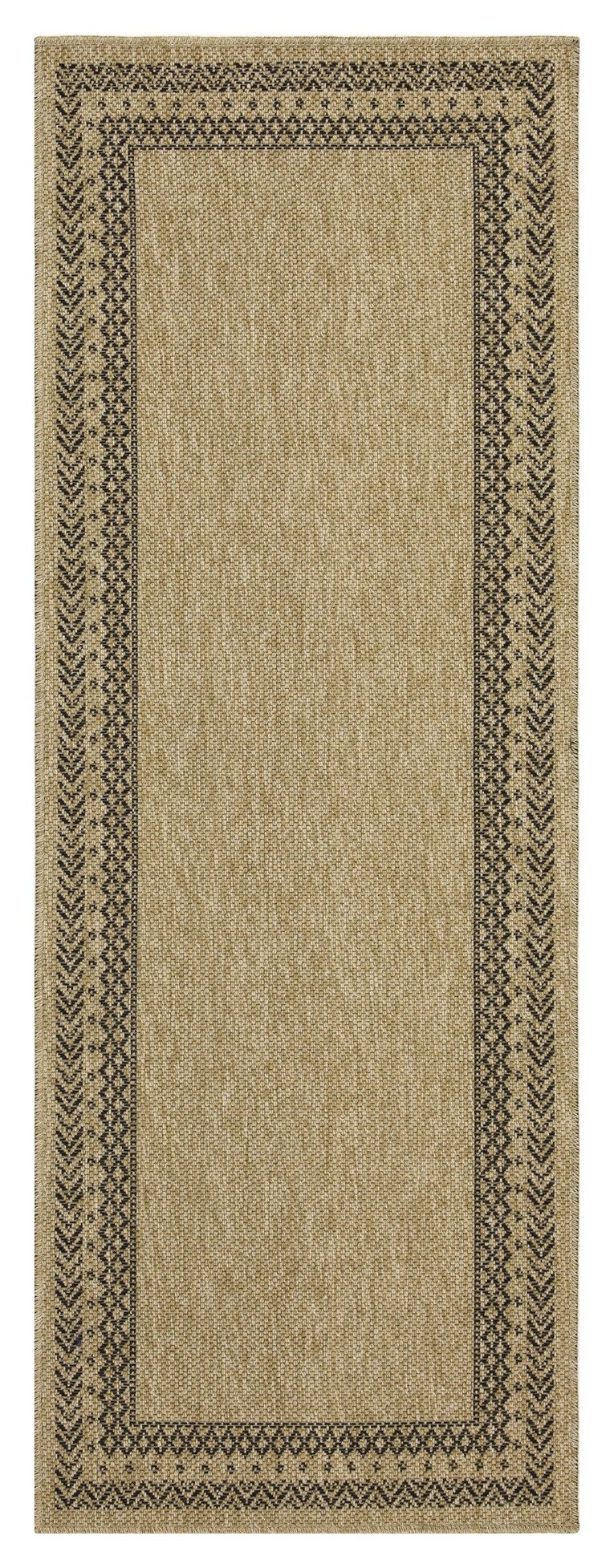 Earth - 5'3" X 7'3" Polypropylene Indoor, Outdoor Area Rug - Jute / Black - R&R Furniture Gallery (Fountain Valley, CA)