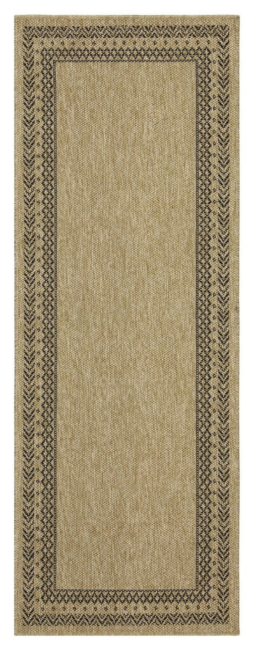 Earth - 5'3" X 7'3" Polypropylene Indoor, Outdoor Area Rug - Jute / Black - R&R Furniture Gallery (Fountain Valley, CA)