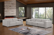 1208 - Leather Reclining Set (Sofa & Loveseat With 4 Power Recliner) - R&R Furniture Gallery (Fountain Valley, CA)