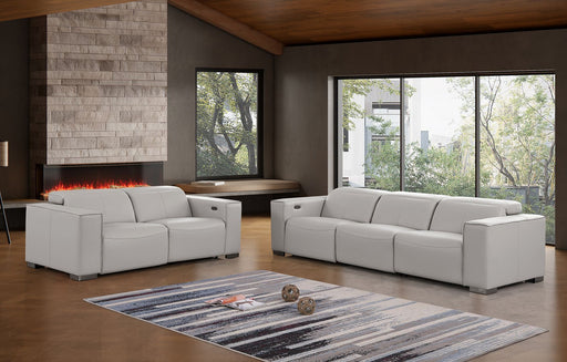 1208 - Leather Reclining Set (Sofa & Loveseat With 4 Power Recliner) - R&R Furniture Gallery (Fountain Valley, CA)
