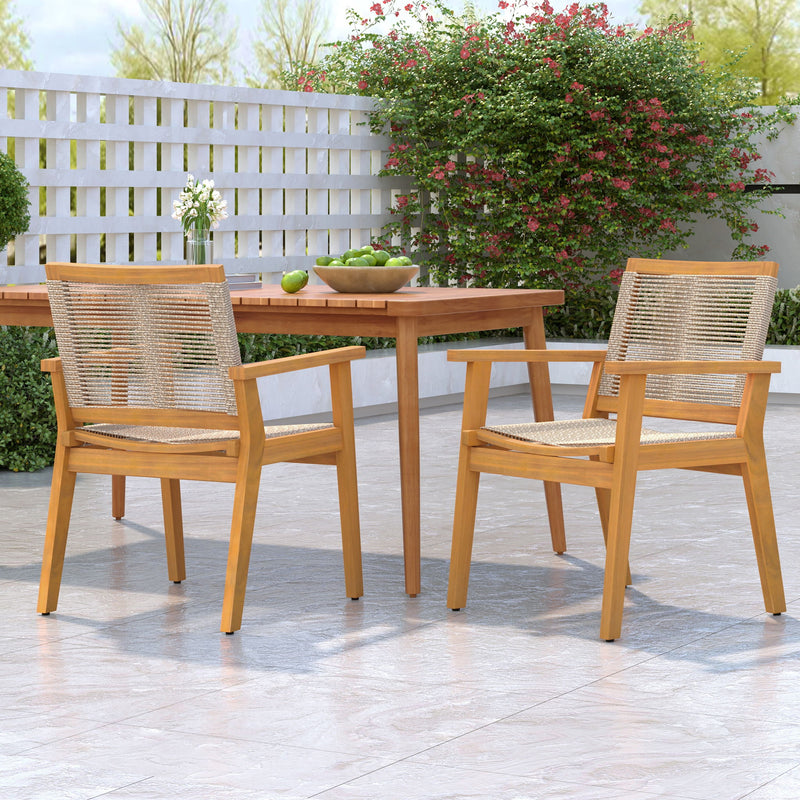 Outdoor Rope Dining Chair (Set of 2) - R&R Furniture Gallery (Fountain Valley, CA)