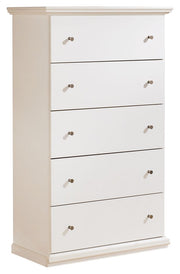 Bostwick Shoals - Five Drawer Chest - White - R&R Furniture Gallery (Fountain Valley, CA)