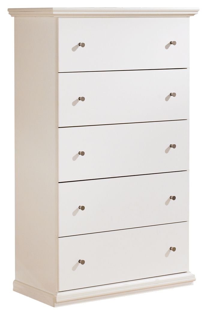 Bostwick Shoals - Five Drawer Chest - White - R&R Furniture Gallery (Fountain Valley, CA)