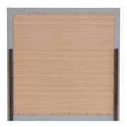Glory Furniture Madison silver champagne mirror with a sleek, modern frame, reflecting a stylish home decor setting.