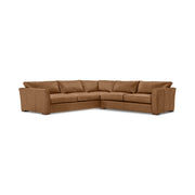 Classic Home Bryson 3-piece ElPaso sectional sofa, stationary sectional with plush cushions and modern design in a living room setting.