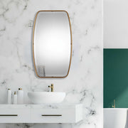 Uttermost Canillo wall mirror with a sleek, modern frame, reflecting a contemporary home decor style.