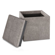 Rockwood - Upholstered Cube Storage Ottoman With Tray - R&R Furniture Gallery (Fountain Valley, CA)