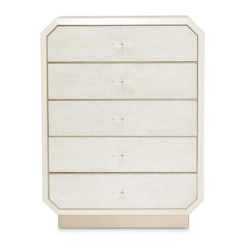 La Rachelle - 5-Drawer Chest - Champagne - R&R Furniture Gallery (Fountain Valley, CA)
