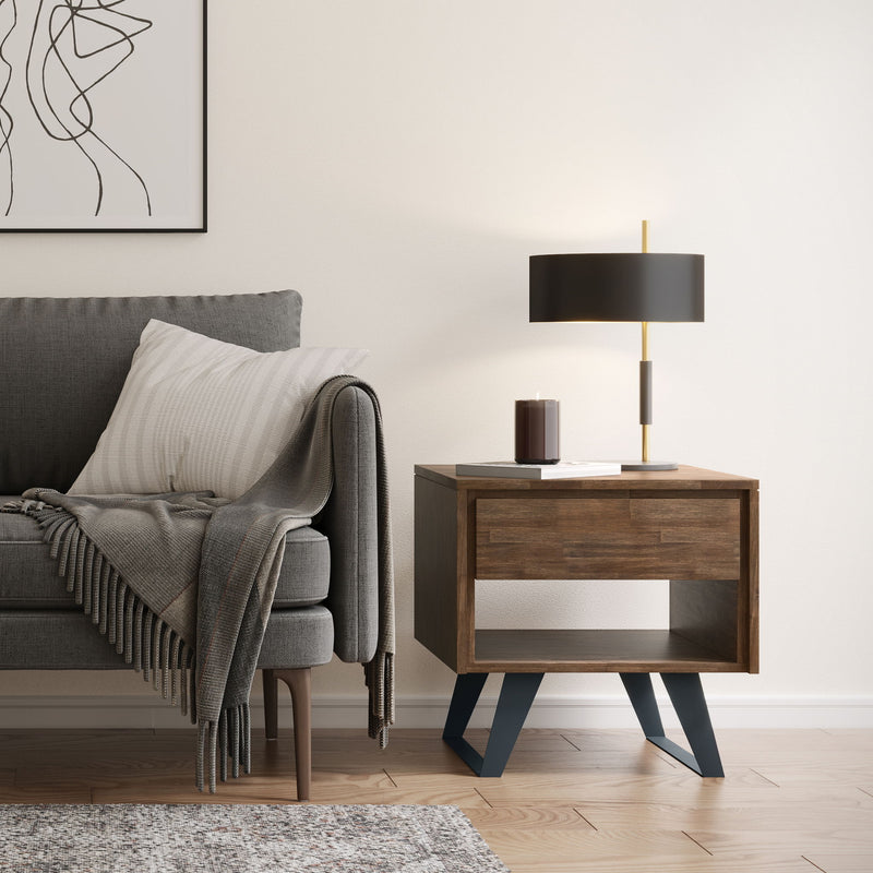 Lowry - Handcrafted End Table - R&R Furniture Gallery (Fountain Valley, CA)