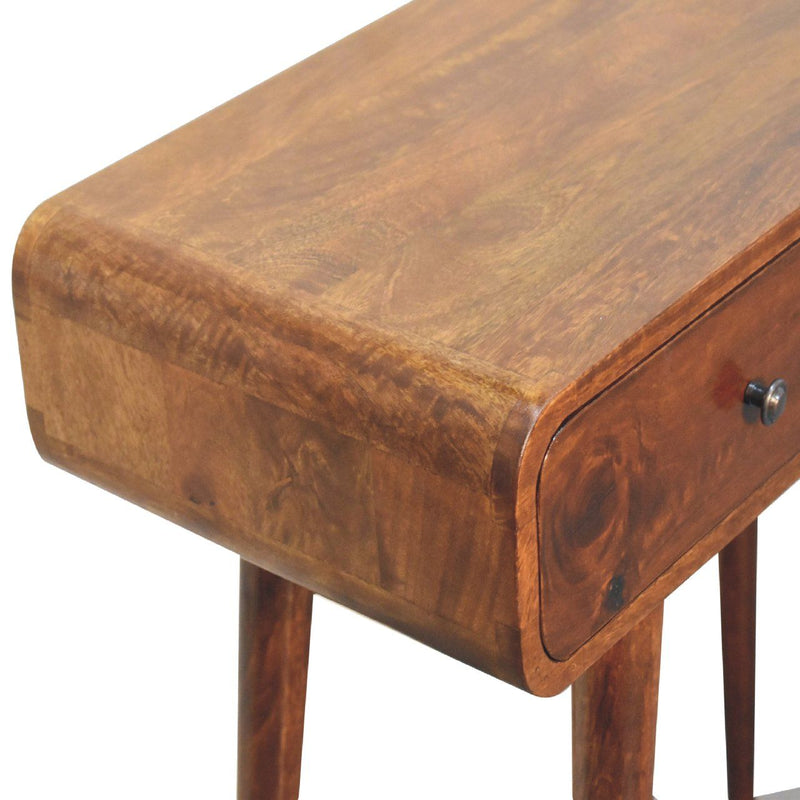 Curved Hallway Table - Chestnut - R&R Furniture Gallery (Fountain Valley, CA)