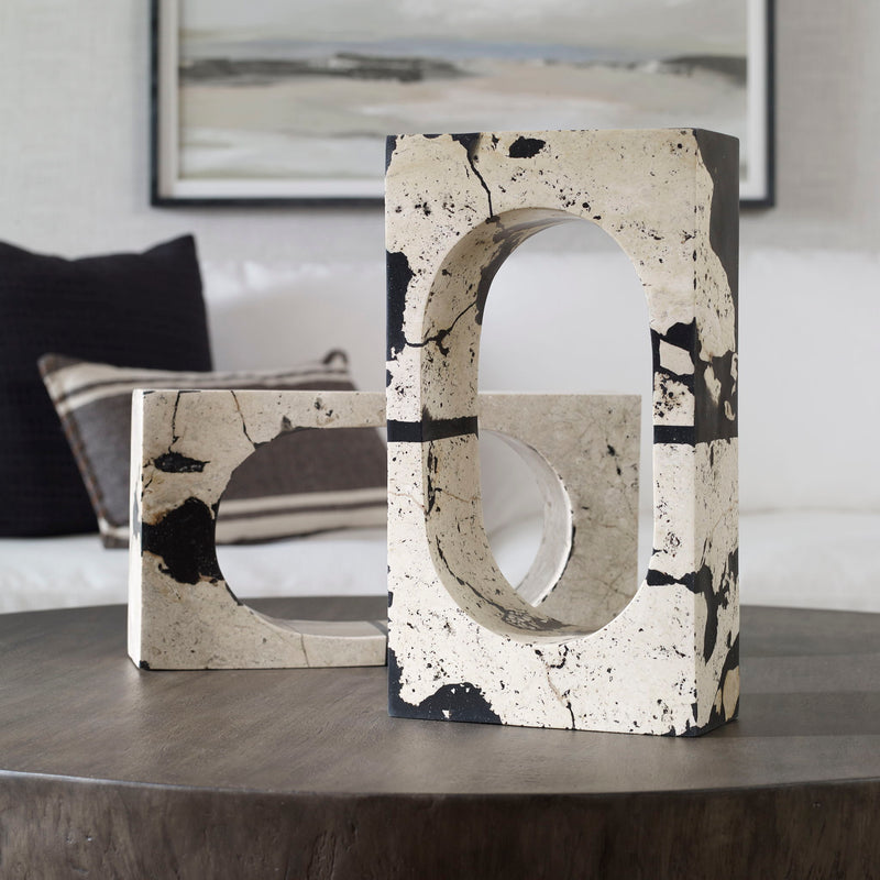 White coral stone sculpture by Uttermost from the Nouveau collection, showcasing intricate coral-inspired detailing.
