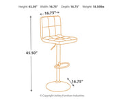 Bellatier - Adjustable Height Barstool (Set of 2) - R&R Furniture Gallery (Fountain Valley, CA)