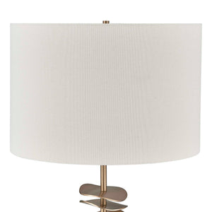 Akoa - Metal Disc Table Lamp - Brass,Gold