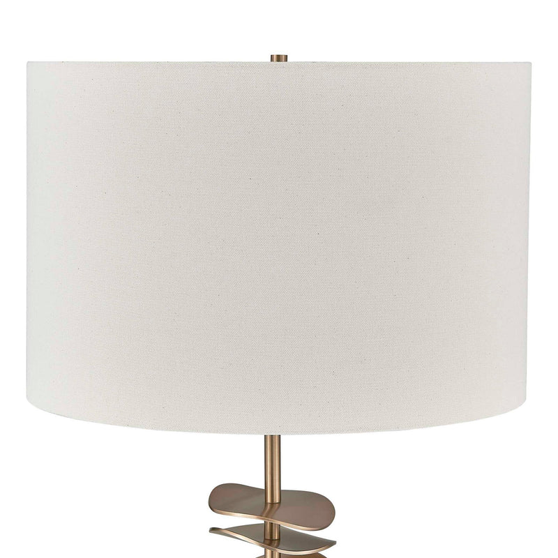 Akoa - Metal Disc Table Lamp - Brass,Gold