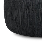 Fredrik - Round Pouf - Black - R&R Furniture Gallery (Fountain Valley, CA)