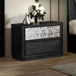 2-Drawer Nightstand w/ USB A-C, Ash Gray - FM79001ES-N2