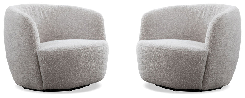 Carina - Swivel Barrel Chair - R&R Furniture Gallery (Fountain Valley, CA)