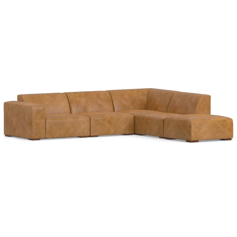 Rex - Handcrafted Sectional Sofa And Ottoman - R&R Furniture Gallery (Fountain Valley, CA)