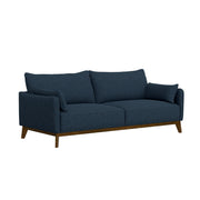 Sofa Wide With Attached Legs - Blue - R&R Furniture Gallery (Fountain Valley, CA)