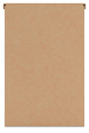 Benchcraft® Savonport five-drawer accent chest in white and brown with sleek drawer handles and modern design.